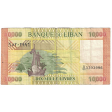 Nota, Líbano, 10,000 Livres, 2021, EF(40-45)