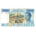 Banknote, Central African States, 1000 Francs, 2002, KM:507F, AU(50-53)