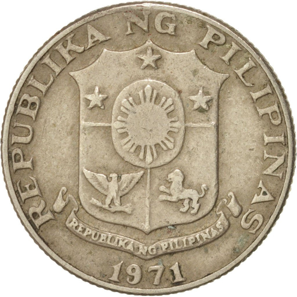 Filippine, 10 Sentimos, 1971, BB, Rame-nichel, KM:198
