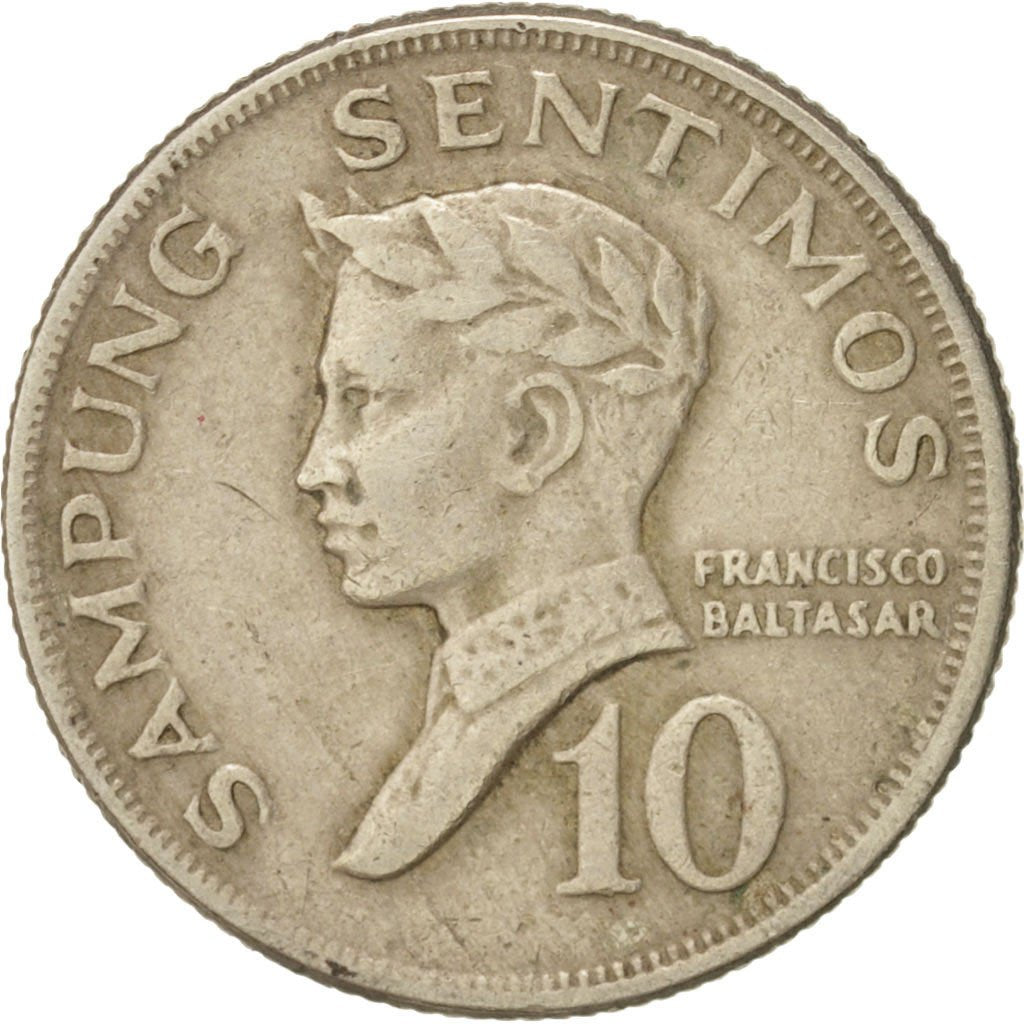 Filippine, 10 Sentimos, 1971, BB, Rame-nichel, KM:198