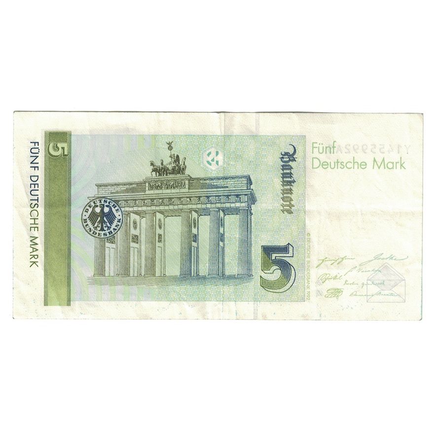 Banknote, GERMANY - FEDERAL REPUBLIC, 5 Deutsche Mark, 1991, 1991-08-01, KM:37