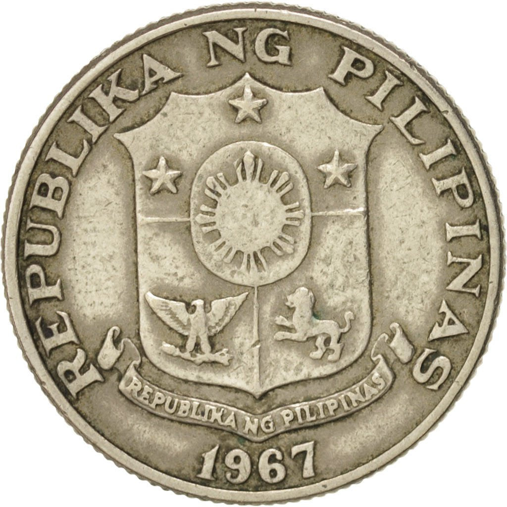 Philippines, 25 Sentimos, 1967, VF(30-35), Copper-Nickel-Zinc, KM:199