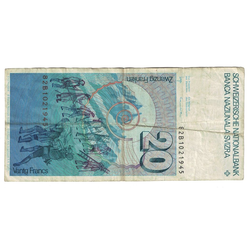 Banknote, Switzerland, 20 Franken, 1981, KM:55c, VF(30-35)