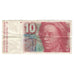 Billet, Suisse, 10 Franken, 1986, KM:53f, TTB
