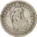 Coin, Switzerland, 2 Francs, 1878, Bern, VF(20-25), Silver, KM:21