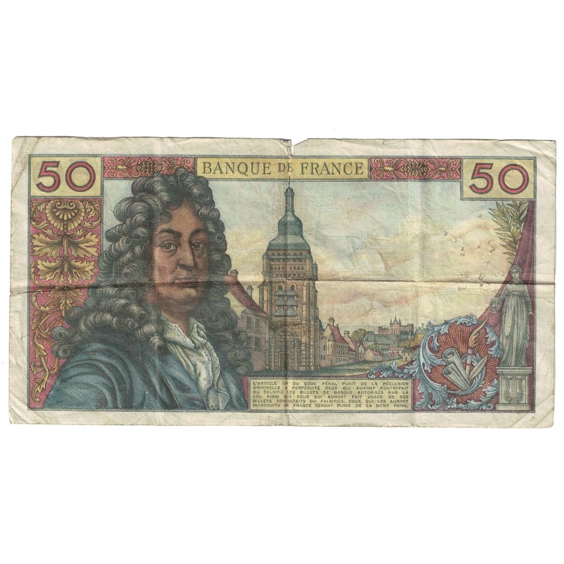 Frankreich, 50 Francs, Racine, 1974, X.239, S, Fayette:64.26, KM:148d