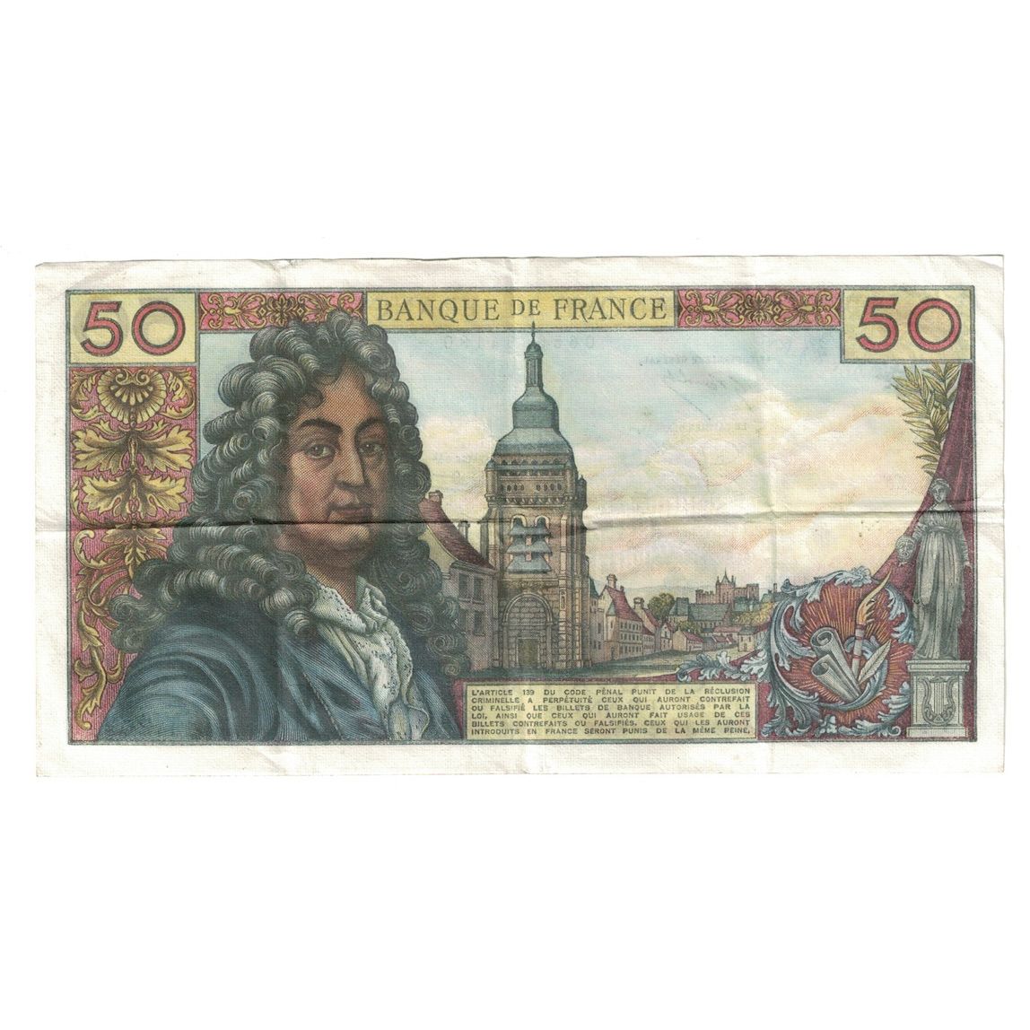 Francia, 50 Francs, Racine, 1975, T.263, MBC, Fayette:64.29, KM:148e