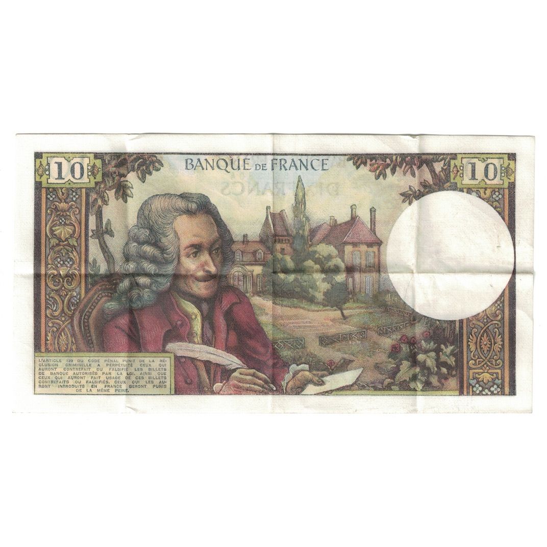 Frankrijk, 10 Francs, Voltaire, 1971, G.719, TTB+, Fayette:62.52, KM:147d