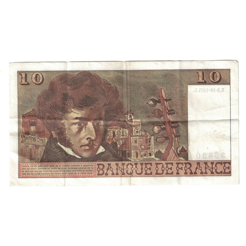 Frankreich, 10 Francs, Berlioz, 1974, Y.92, SS, Fayette:63.7a, KM:150a