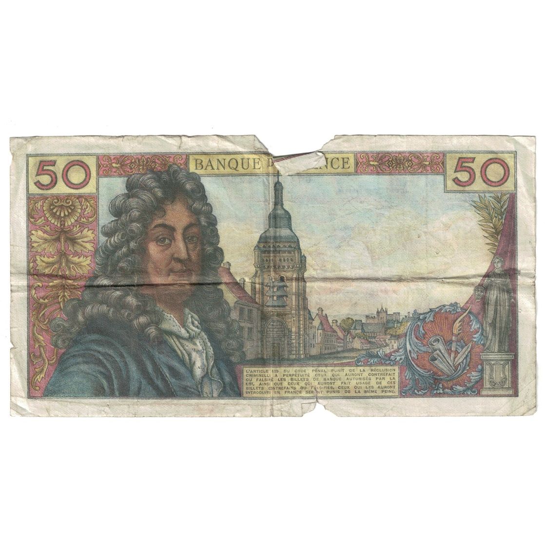 Frankreich, 50 Francs, Racine, 1976, F.287, SGE+, Fayette:64.32, KM:148f