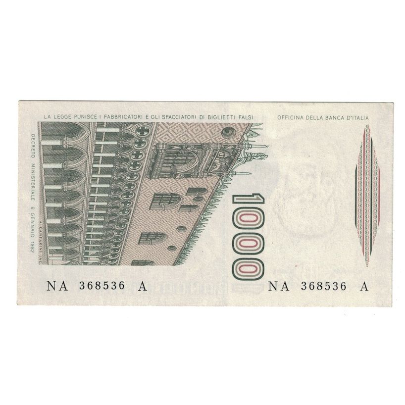 Banconote, Italia, 1000 Lire, 1982, 1982-01-06, KM:109a, SPL