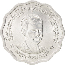 Coin, Myanmar, 5 Pyas, 1966, MS(64), Aluminum, KM:39