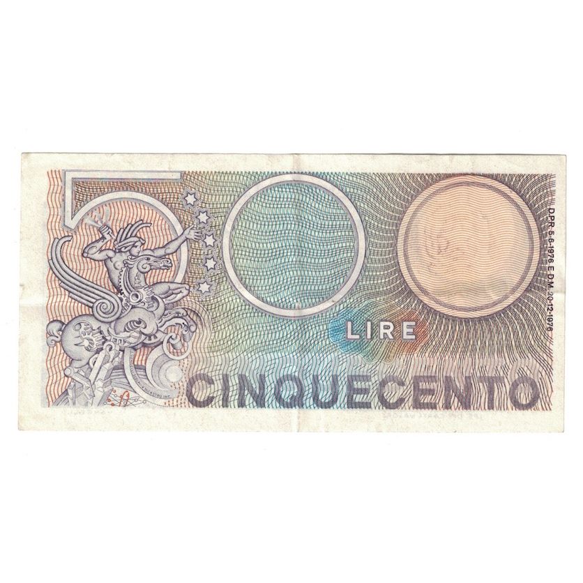 Banknote, Italy, 500 Lire, 1976, 1976-12-20, KM:95, UNC(60-62)