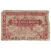 Banconote, Algeria, 50 Centimes, 1944, KM:97b, B+
