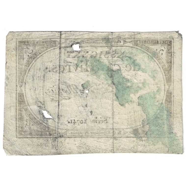 Francia, 5 Livres, 1793, Série 10741, B, KM:A76