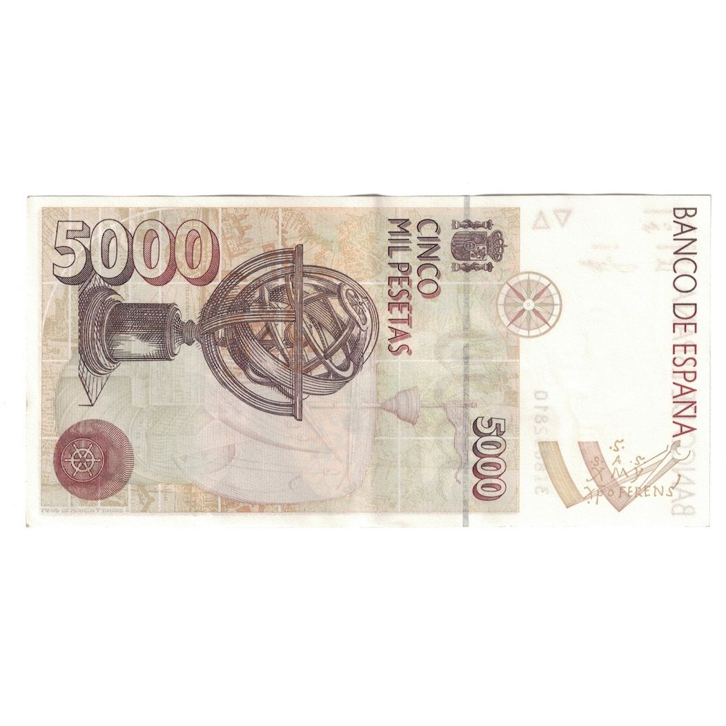 Banknote, Spain, 5000 Pesetas, 1992, 1992-10-12, KM:165, UNC(60-62)
