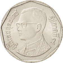 Thailand, Rama IX, 5 Baht, 2000, MS(64), Copper-Nickel Clad Copper, KM:219
