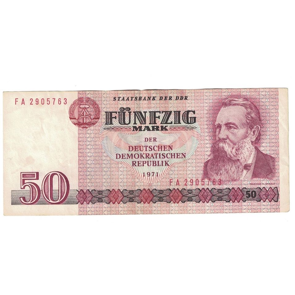 Banconote, Germania - Repubblica Democratica, 50 Mark, 1971, KM:30a, BB