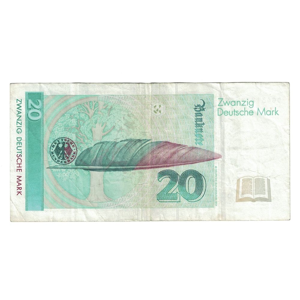 Banknote, GERMANY - FEDERAL REPUBLIC, 20 Deutsche Mark, 1993, 1993-10-01