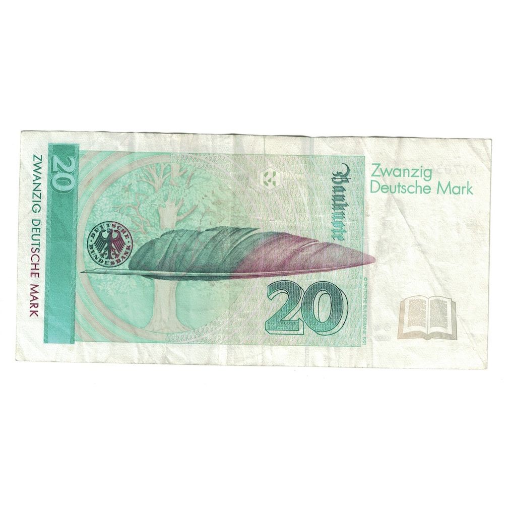 Banknote, GERMANY - FEDERAL REPUBLIC, 20 Deutsche Mark, 1993, 1993-10-01