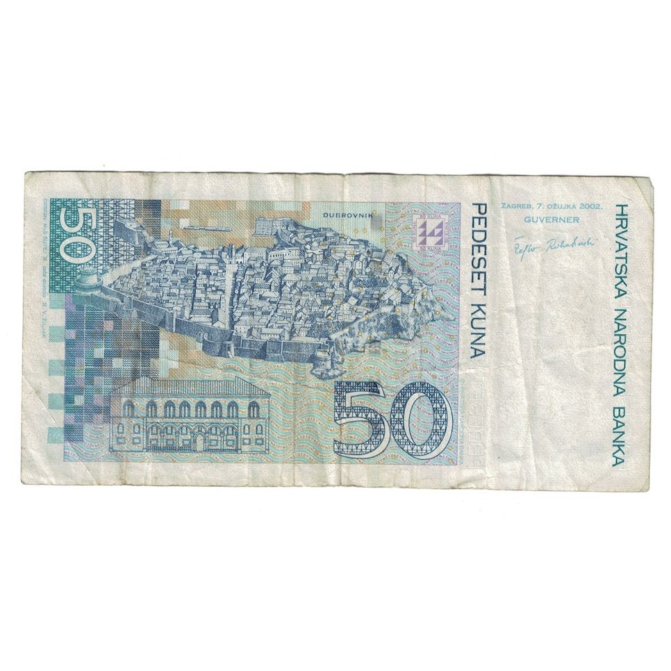 Banknote, Croatia, 50 Kuna, 2002, 2002-03-07, KM:40, F(12-15)