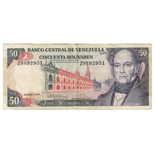 Banknote, Venezuela, 50 Bolivares, 1992, 1992-12-08, KM:65d, VF(20-25)