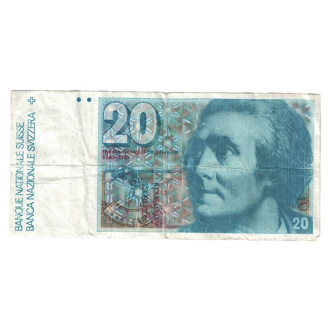 Banknote, Switzerland, 20 Franken, 1987, KM:55g, VF(30-35)