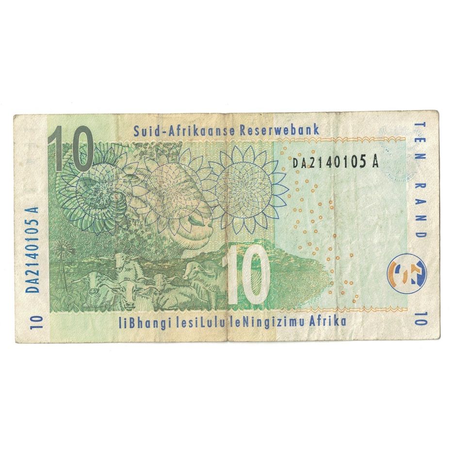 Banknote, South Africa, 10 Rand, 1993, KM:123a, VF(30-35)