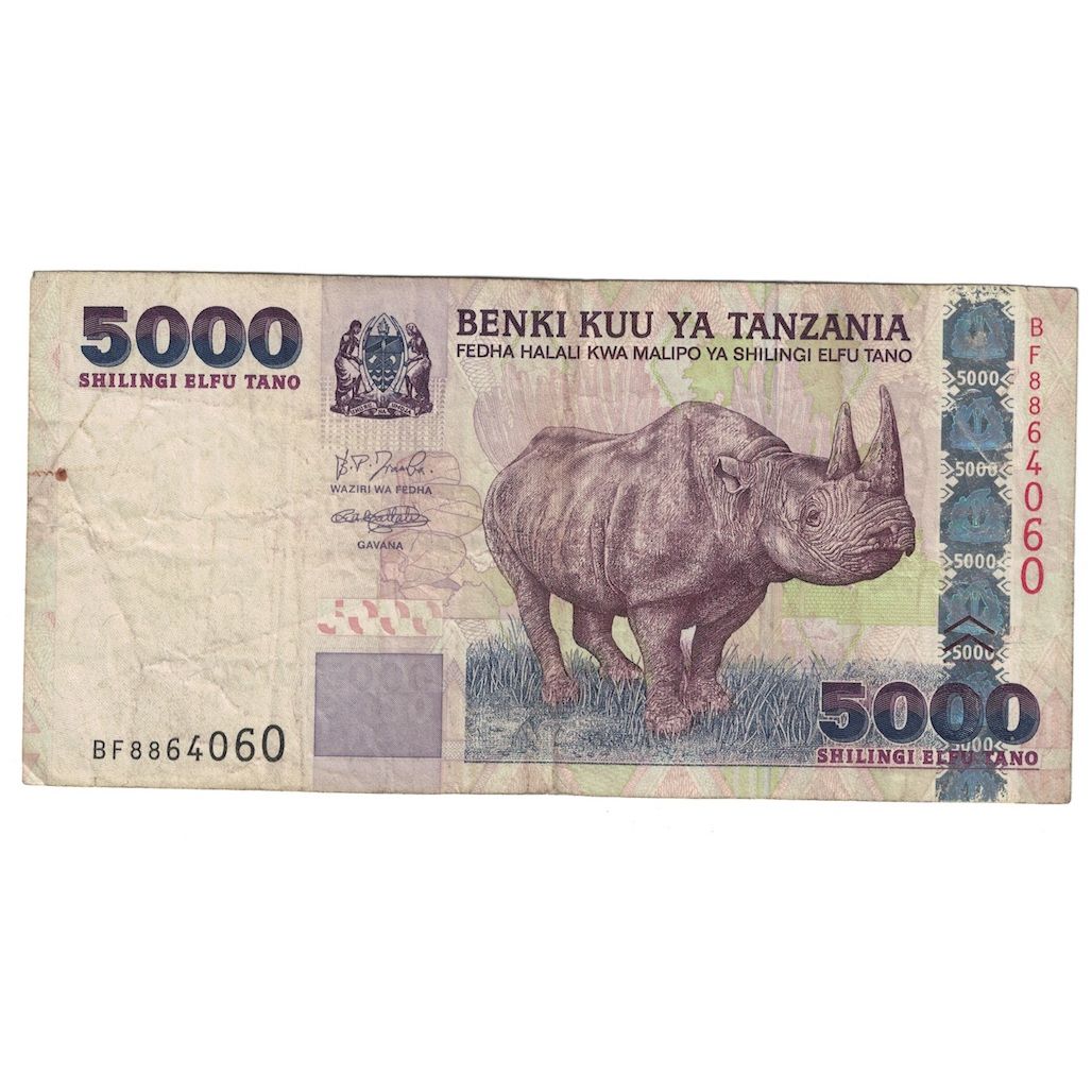 Billete, 5000 Shilingi, Undated (2003), Tanzania, KM:38, BC
