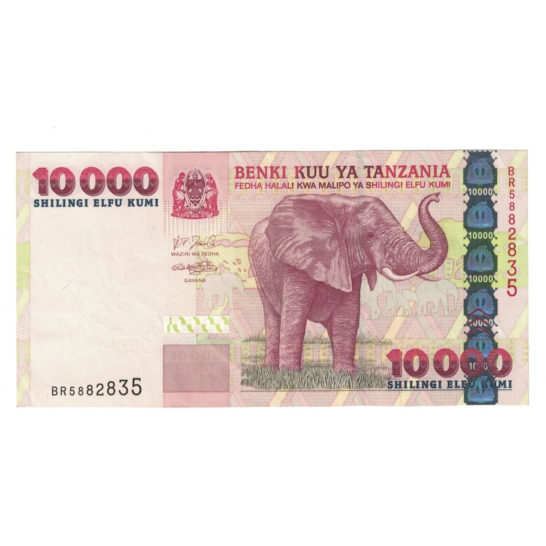 Banconote, Tanzania, 10,000 Shilingi, Undated (2003), KM:39, SPL