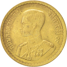 Thailand, Rama IX, 25 Satang = 1/4 Baht, 1957, AU(55-58), Aluminum-Bronze, KM:80
