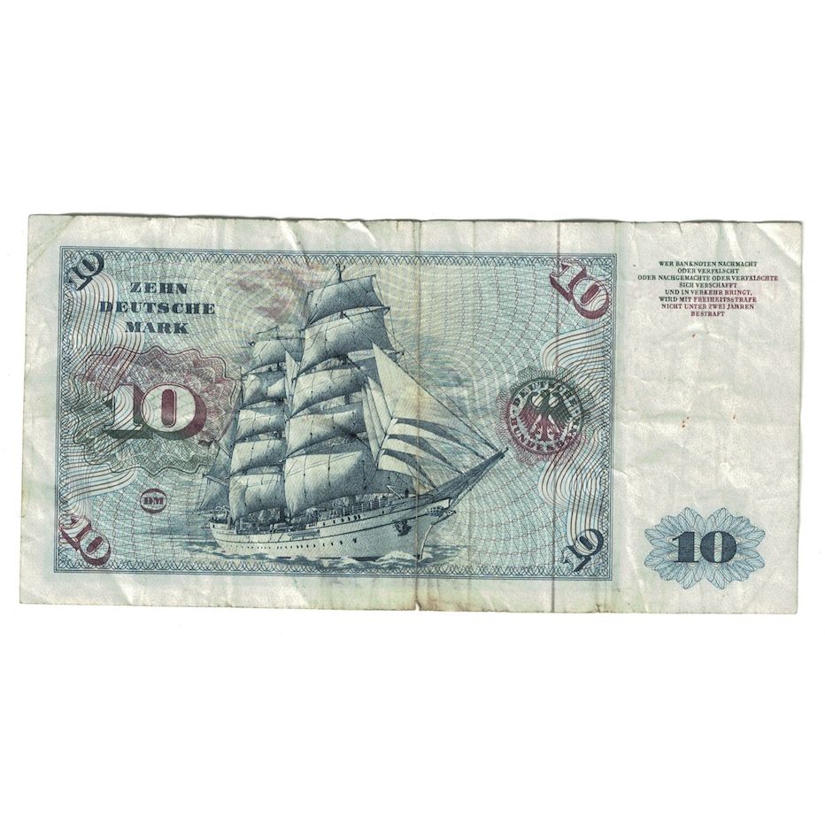 Banknote, GERMANY - FEDERAL REPUBLIC, 10 Deutsche Mark, 1977, 1977-06-01