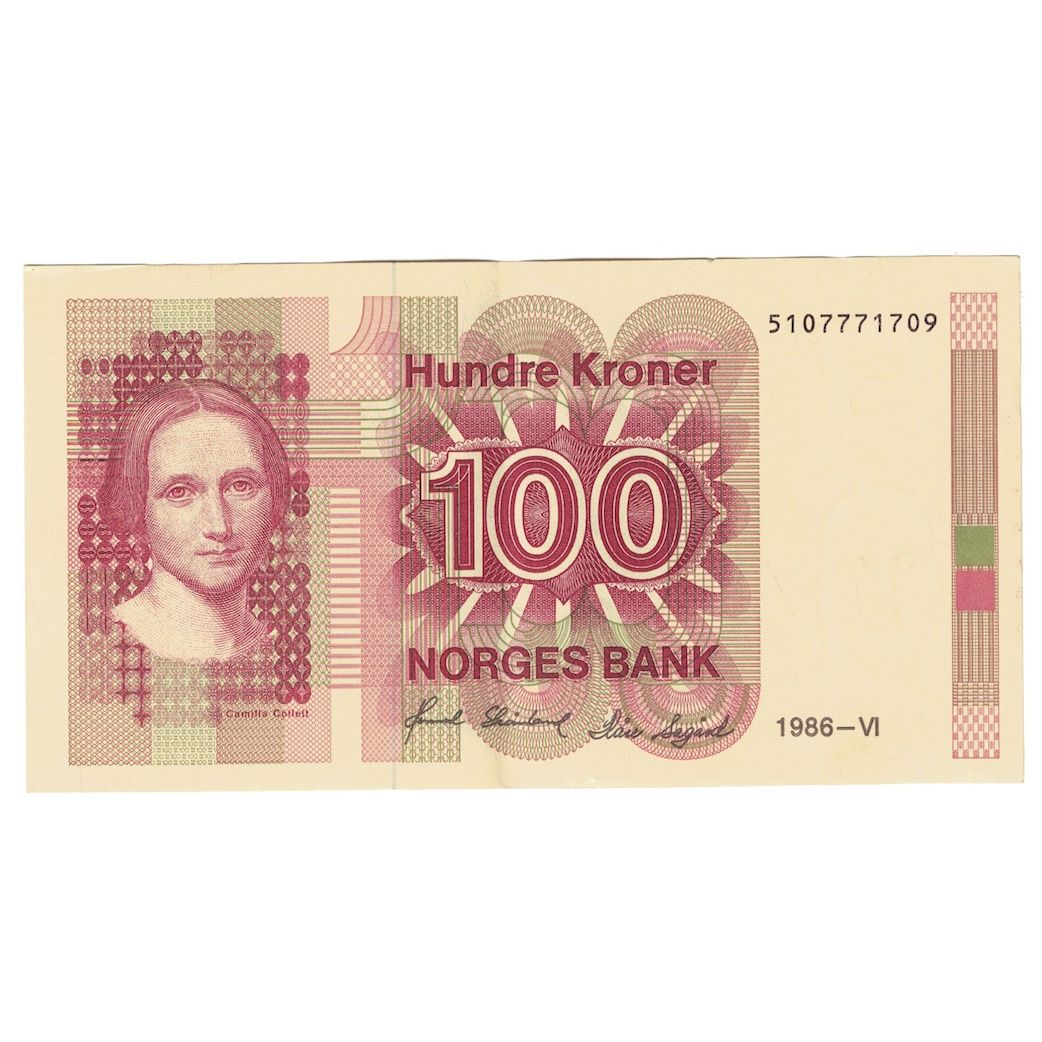 Banknot, Norwegia, 100 Kroner, 1986, UNC(63)
