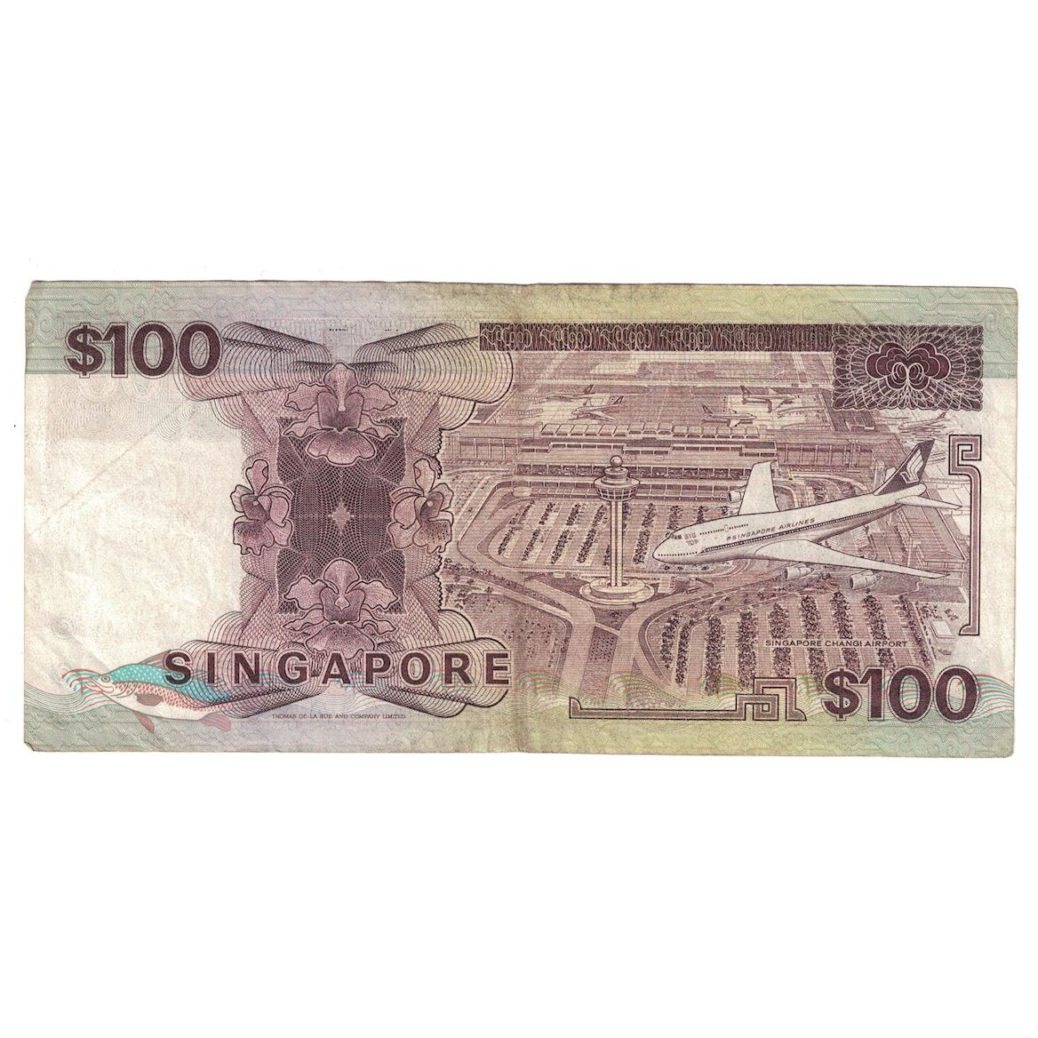 Banknote, Singapore, 100 Dollars, ND (1985-95), KM:23c, AU(50-53)