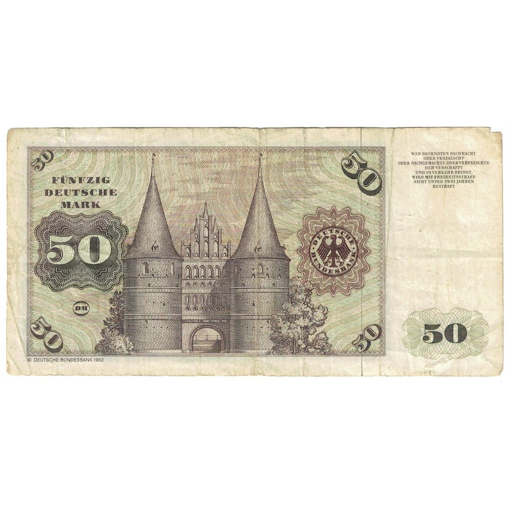Banknote, GERMANY - FEDERAL REPUBLIC, 50 Deutsche Mark, 1980, 1980-01-02