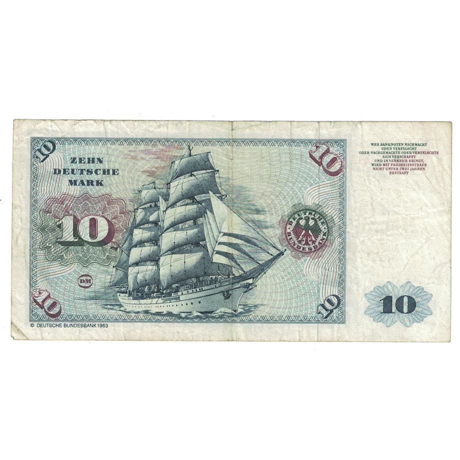 Banknote, GERMANY - FEDERAL REPUBLIC, 10 Deutsche Mark, 1980, 1980-01-02