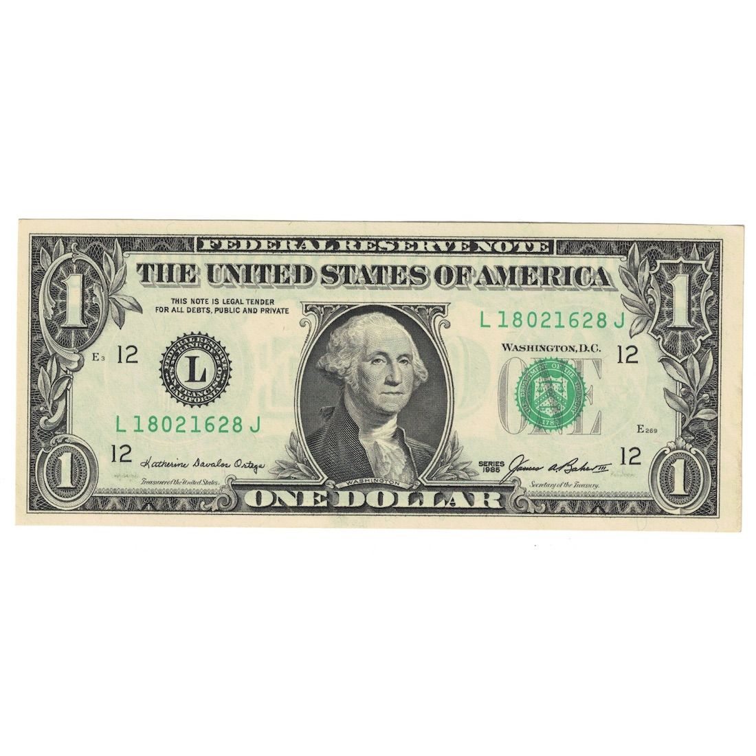 Banknote, United States, One Dollar, 1985, San Francisco, KM:3711, UNC(63)