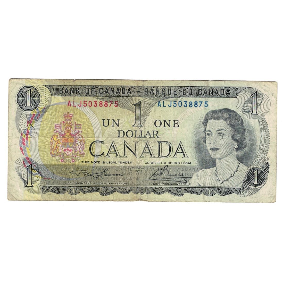 Banconote, Canada, 1 Dollar, 1973, KM:85a, B+