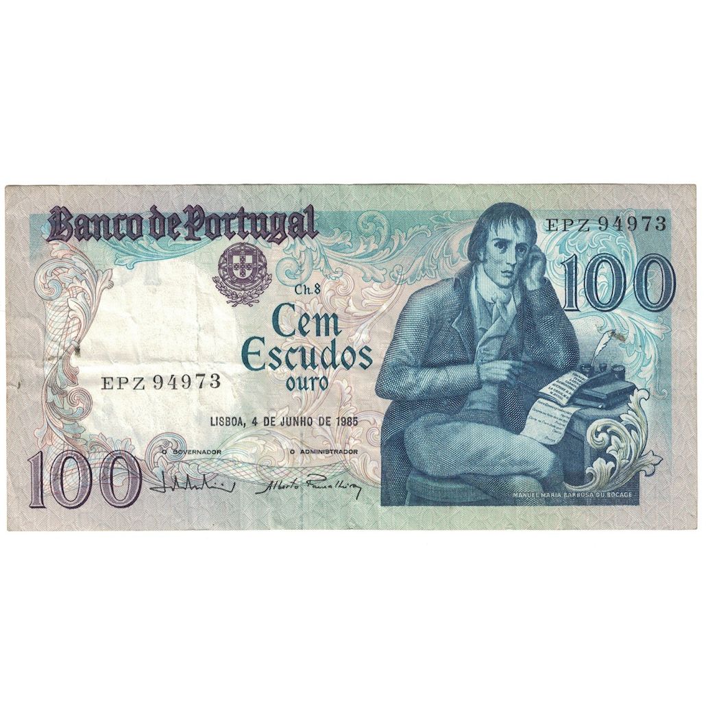 Banknote, Portugal, 100 Escudos, 1985, 1985-06-04, KM:178e, VF(30-35)