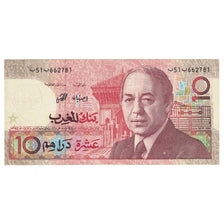 Banconote, Marocco, 10 Dirhams, 1987/AH1407, KM:54d, FDS
