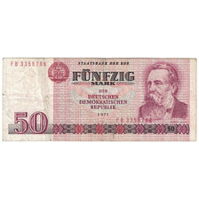 Banknote, Germany - Democratic Republic, 50 Mark, 1971, KM:30a, VF(20-25)
