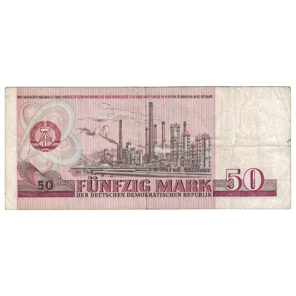 Banknote, Germany - Democratic Republic, 50 Mark, 1971, KM:30a, VF(20-25)