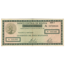 Billete, 500,000 Pesos Bolivianos, 1984, Bolivia, 1984-06-05, KM:181a, MBC