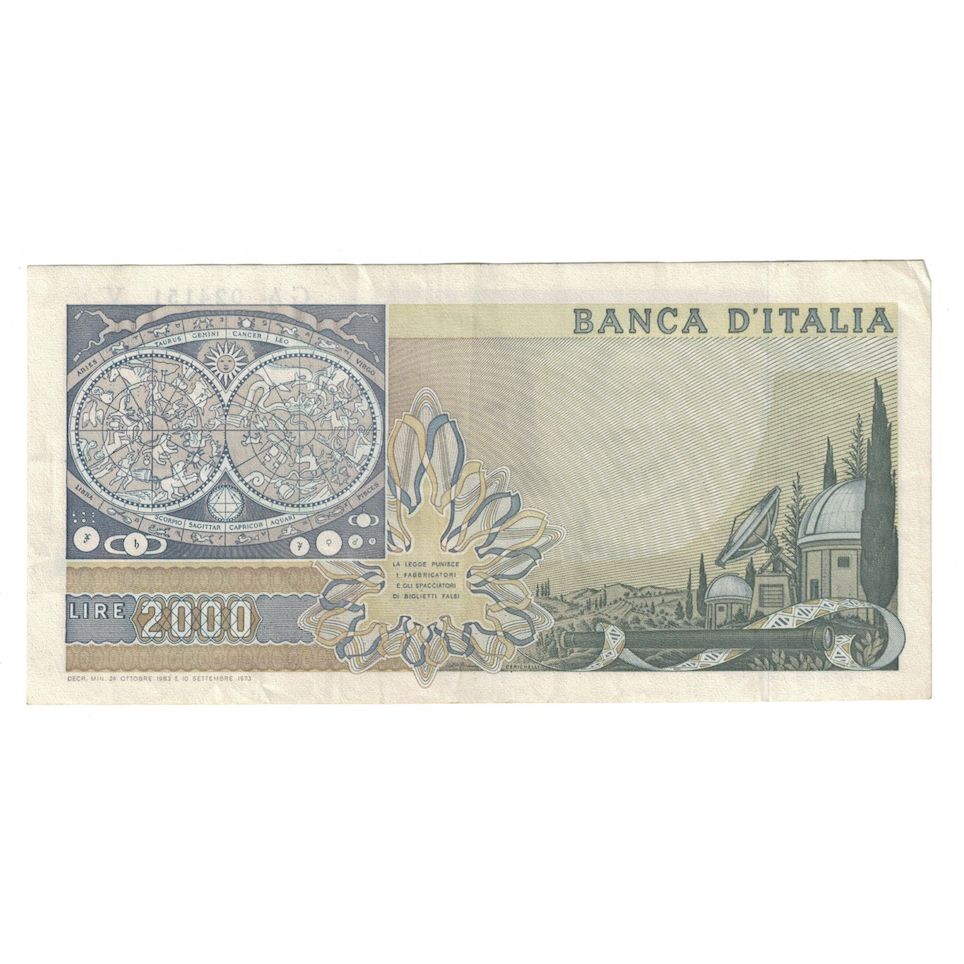 Banconote, Italia, 2000 Lire, 1973, KM:103a, BB+