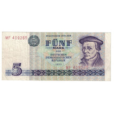 Banknote, Germany - Democratic Republic, 5 Mark, 1975, KM:27A, EF(40-45)