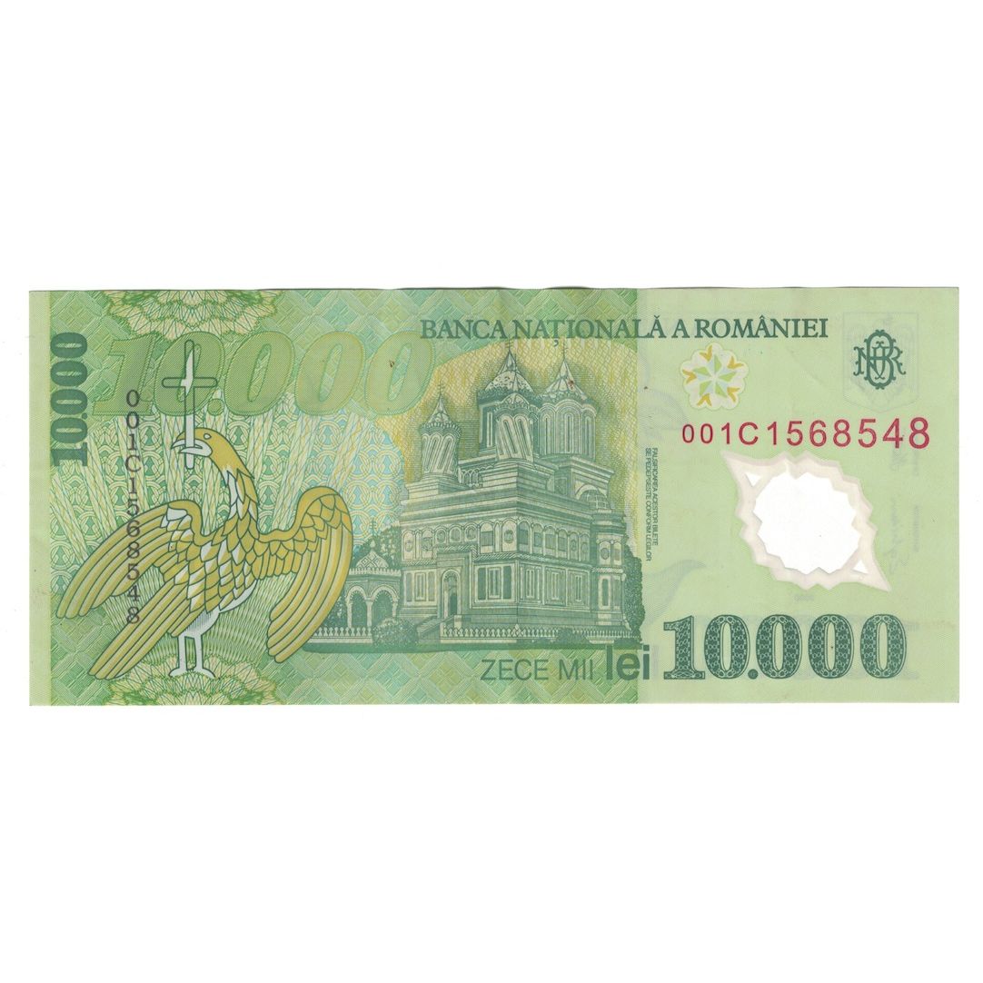 Banconote, Romania, 10,000 Lei, 2000, KM:112a, BB+
