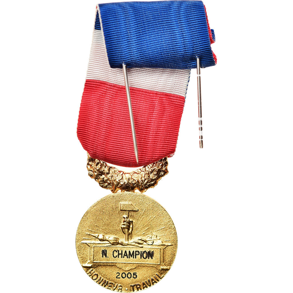 France, Médaille d'honneur du travail, Medal, 2005, Excellent Quality, Mattei