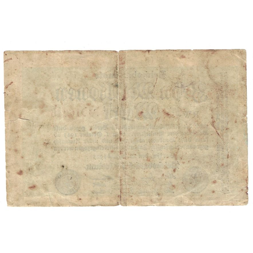 Billet, Allemagne, 10 Millionen Mark, 1923, 1923-08-22, KM:106a, TB+