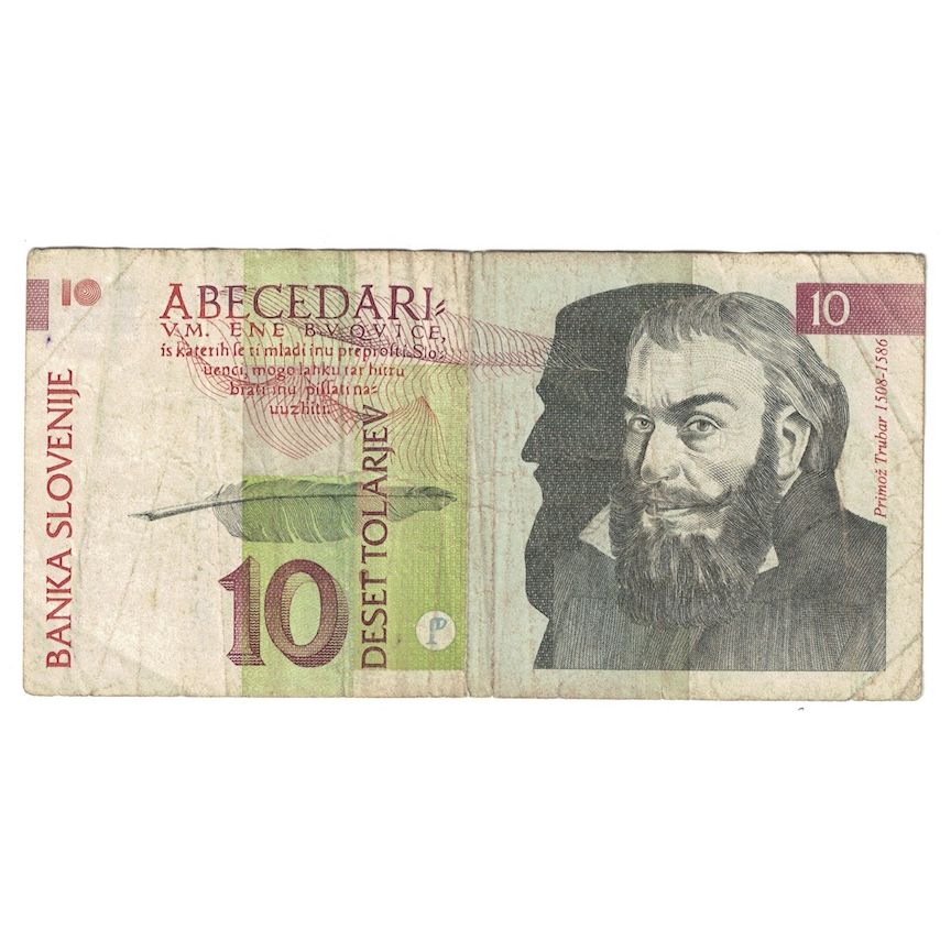Banknote, Slovenia, 10 Tolarjev, 1992, 1992-01-15, KM:11a, F(12-15)
