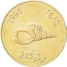 Coin, MALDIVE ISLANDS, 2 Rufiyaa, 1995, MS(60-62), Nickel-brass, KM:88
